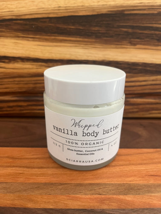 Vanilla Body Butter- Organic 4oz