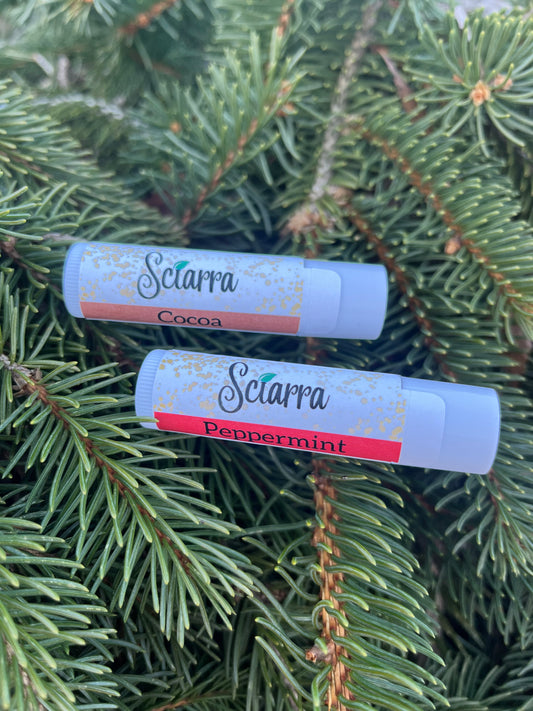 Cozy Christmas Twin pack - Peppermint & Cocoa Lip Balms